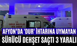 Afyon’da 'Dur' İhtarına Uymayan Sürücü Dehşet Saçtı 3 Yaralı