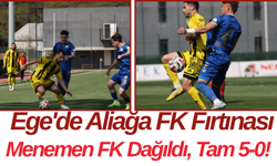Ege'de Aliağa FK Fırtınası Menemen FK Dağıldı, Tam 5-0!