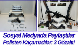 Sosyal Medyada Paylaştılar, Polisten Kaçamadılar: 3 Gözaltı!