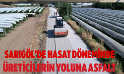 Sarıgöl’de Hasat Döneminde Üreticilerin Yoluna Asfalt