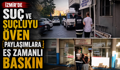 İzmir'de Suç ve Suçluyu Öven Paylaşımlara Eş Zamanlı Baskın