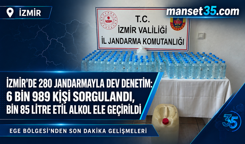 İzmir’de 98 Ekiple Geniş Kapsamlı Jandarma Denetimi