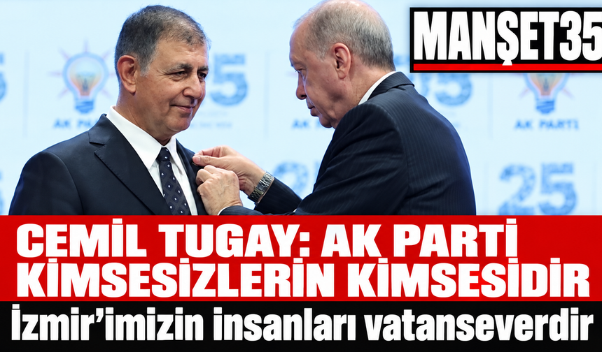 Cemil Tugay AK Parti’ye katıldı parti rozetini Erdoğan taktı